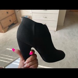 Black ankle booties